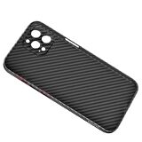 Polham 0.6mm Karbon Fiber Phone 14  Plus 6.7 Kılıf, Darbe Emici, Mat, Karbon Fiber Kılıf