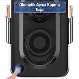 Polham 15W Ultra Hızlı Şeffaf Otomatik Açılıp Kapanır Araç İçi Telefon Tutucu, Sarsılmaz, Titremez