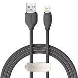Baseus 120 Cm 2.4A Süper Hızlı USB to iPhone Lightning Şarj ve Data Kablosu, Akıllı Çip Korumalı