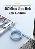 Baseus 120 Cm 2.4A Süper Hızlı USB to iPhone Lightning Şarj ve Data Kablosu, Akıllı Çip Korumalı