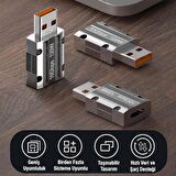 Polham 120W 10Gpbs USB To Type C Çevirici Dönüştürücü Adaptör, OTG Dönüştürücü, Ultra Dayanıklı 
