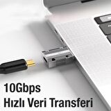 Polham 120W 10Gpbs USB To Type C Çevirici Dönüştürücü Adaptör, OTG Dönüştürücü, Ultra Dayanıklı 
