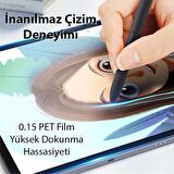 Polham Samsung Galaxy Tab S8 ve S7 Uyumlu Paperfeel 0.15mm Full Kaplama Darbe Emici Ekran Koruyucu