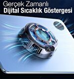 Polham 30W Turbo Hızlı ve Sessiz Radyatörlü Tablet Soğutma Fanı, Gamer Soğutucu Adaptör, Dijital Sıcaklık Göstergeli