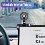 Polham Tesla Model Y, S, X, 3 İle Uyumlu Magsafeli Telefon Tutucu, Notebook Ekranı İçin Telefon Tutucu