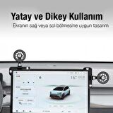 Polham Tesla Model Y, S, X, 3 İle Uyumlu Magsafeli Telefon Tutucu, Notebook Ekranı İçin Telefon Tutucu