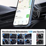 Polham Magsafeli Manyetik Araç İçi Havalandırma Girişli Telefon Tutucu, Sarsılmaz ve Titremez Tutucu