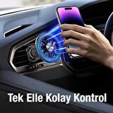 Polham Magsafeli Manyetik Araç İçi Havalandırma Girişli Telefon Tutucu, Sarsılmaz ve Titremez Tutucu