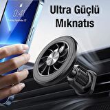 Polham Magsafeli Manyetik Araç İçi Havalandırma Girişli Telefon Tutucu, Sarsılmaz ve Titremez Tutucu