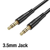 Polham Hc Seri 1 Metre 3.5mm Aux Kablo, Tv, Tablet, PC, Hoparlör için Kopukluk Yapmaz Aux Kablo, Kopmaz Örgü Kablo