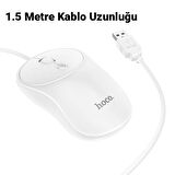 Polham HC Series 1600DPI 4D Yüksek Hassasiyet Kablolu Optik Mouse, Ergonomik Ultra Sessiz Mouse