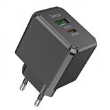 Polham HC Series PD 20W 1x QC3.0 USB, 1xType-C Girişli Süper Hızlı Şarj Adaptörü Başlığı, Isınmaz, Akım Korumalı, Akıllı Şarj Adaptörü