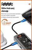 Polham 8in1 100 Type C Çoğaltıcı HUB, 2x Type C, 2x USB, 1x HDMİ, 1x RJ45, 1x SD/TF Çoğaltıcı Adaptör
