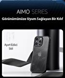 Polham iPhone 15 Pro Max İle Uyumlu Mat Silikon Kılıf, Buzlu Sert Solmaz Parmaz İzi Önleyici Kılıf