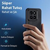 Polham Xiaomi 14 Pro İle Uyumlu Mat Silikon Kılıf, Buzlu Sert Solmaz Parmaz İzi Önleyici Kılıf