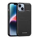 Polham 3in1 iPhone 14 Plus İle Uyumlu Deri Kılıf, Kartlık ve Stant, Kamera Korumalı Cüzdanlı Kılıf