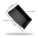 Polham Tesla model Y için 35x23CM Koltuk Altı Saklama Kutusu, Şişe, Şemsiye, Ayakkabı İçin Organizer