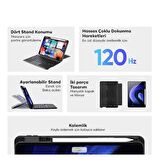 Polham Xiaomi Mi Pad 5 ve 5 Pro ile Uyumlu Bluetooth Klavyeli Tablet Kılıfı, Katlanabilir Standlı Manyetik Kılıf