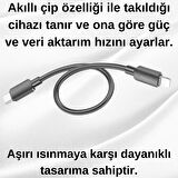 Polham Süper Hızlı 25CM 20W Type-C To iPhone Lightning Şarj Data Kablosu, Telefon/Powerbank Şarj Kablosu