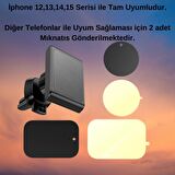 Polham Airvent Magsafe Manyetik Araç İçi Telefon Tutucu,Süper Mıknatıslı,Titremez,Düşmez Telefon Tutucu