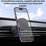 Polham Airvent Magsafe Manyetik Araç İçi Telefon Tutucu, Klipsli Süper Mıknatıslı Telefon Tutucu