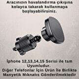 Polham Airvent Magsafe Manyetik Araç İçi Telefon Tutucu, Klipsli Süper Mıknatıslı Telefon Tutucu