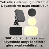 Polham Torpido Üstü Magsafe Manyetik Araç İçi Telefon Tutucu, Süper Güçlü Mıknatıslı Telefon Tutucu