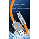 Polham 1MT 6A 120W Süper Hızlı Dayanıklı USB to İphone Lightning Şarj ve Data Kablosu, Akım Voltaj Korumalı