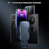 Baseus Mercedes Benz Class A,B,C,E Uyumlu Araç İçi Telefon Tutucu, Sarsılmaz, Titremez,Ücgen Tasarım