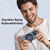 Polham 1 MT 15W Torpido Üstü Araç İçi Telefon Tutucu Magsafe İphone 12,13,14 Serisi Kablosuz Şarj Aleti
