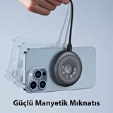 Polham 1 MT 15W Torpido Üstü Araç İçi Telefon Tutucu Magsafe İphone 12,13,14 Serisi Kablosuz Şarj Aleti