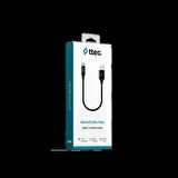 Ttec 30Cm Süper Hızlı Type C Şarj ve Data Kablosu, Örgü Kopmaz Halat Type C Kablo, Powerbank Şarj Kablosu