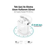 Polham Ttec ENC Gürültü Engellemeli 4 Mikrofonlu Bluetooth Kulaklık, Su Geçirmez Uzun Şarjlı Hafif