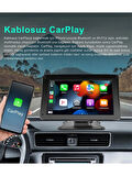 TeknoMoon 7" Taşınabilir Kablosuz Apple CarPlay Android Auto Airplay Android 2024 Version Araba Ekranı