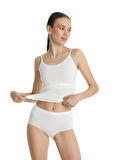 Blackspade Kadın Krem Yüksek Bel Slip Külot 1307