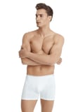 Erkek Boxer 3'lü Paket Tender Cotton 9673 - Beyaz Siyah Antrasit