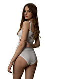 Blackspade Kadın Beyaz Slip Aura Satin 1400