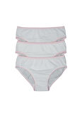 Blackspade Kız Çocuk Beyaz Külot 3'lü Paket 1294