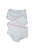 Blackspade Kız Çocuk Beyaz Külot 3'lü Paket 1294