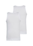 Blackspade Erkek Beyaz Atlet 2'li Paket Loose Fit 9225