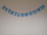 İYİKİ DOĞDUN BANNER MAVİ PUANLI