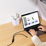 Baseus 1.5Metre 100W Mega Hızlı Type To 2x Type C Şarj ve Data Kablosu, Kopmaz Yıpranmaz Type C Kablo