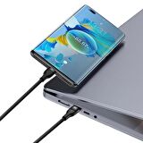 Baseus 1.5Metre 100W Mega Hızlı Type To 2x Type C Şarj ve Data Kablosu, Kopmaz Yıpranmaz Type C Kablo