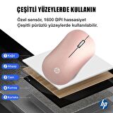 Hp DM10 2,4Ghz Bluetooth Wireless Kablosuz Sessiz Mouse Pembe