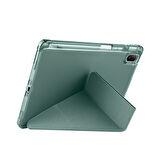 Huawei MatePad 11 inç Uyumlu Standlı Uyku Modlu Kalemlikli Trifolding Fuchsia Tablet Kılıfı