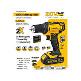 SGS Plus 5249 Akülü Darbesiz Matkap Seti 20V