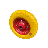 Adige Çift Bilyalı Patlamayan Yumuşak Dolgulu El Arabası Tekeri