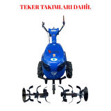 Fırtına 310 Dizel Çapa Makinesi Marşlı Farlı 7 Hp (Teker Takımlı)
