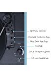 QUIQA T316 Blue Retro Çanta Pikap - Tüm Plakları Çalabilmektedir