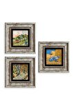 Van Gogh 3 lü Set Çerçeveli Taş Tablo